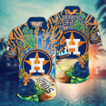 Houston Astros MLB Hawaiian Shirt Sun Soakedtime Aloha Shirt