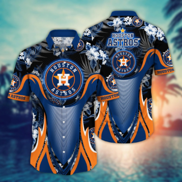 Houston Astros MLB Hawaiian Shirt Sun Up Aloha Shirt
