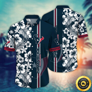 Houston Texans Hawaii Shirt  Flower Exotic Island Fashion