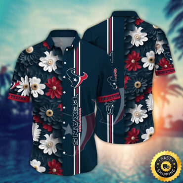 Houston Texans Hawaii Shirt Flower Sporty And Stylish