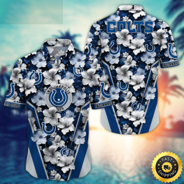 Indianapolis Colts Hawaii Shirt  Flower Tropical Getaway Shirts