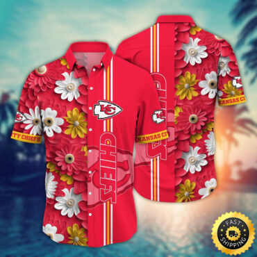 Kansas City Chiefs Hawaii Shirt Flower Sporty And Stylish