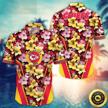 Kansas City Chiefs Hawaii Shirt  Flower Tropical Getaway Shirts