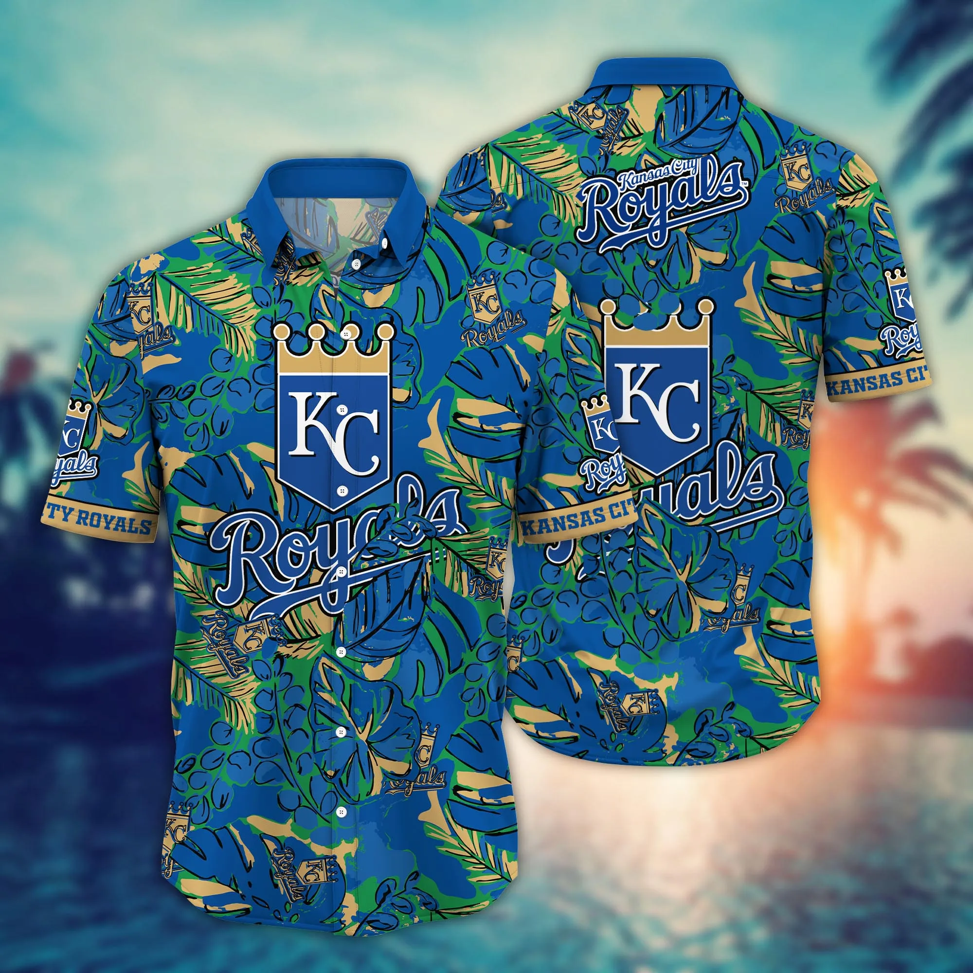 Kansas City Royals MLB Hawaiian Shirt Beer Gardens Aloha Shirt