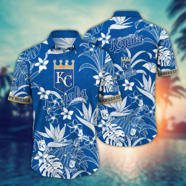 Kansas City Royals MLB Hawaiian Shirt Lush Greenerytime Aloha Shirt