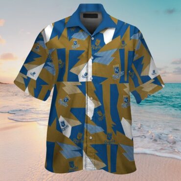 Kansas City Royals Short Sleeve Button Up Tropical Hawaiian Shirt Ver01