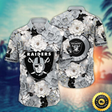Las Vegas Raiders Hawaii Shirt Flower Summer Vibes
