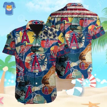 Los Angeles Angels MLB Custom Name Hawaiian Shirt For Men Women Gift For Fans