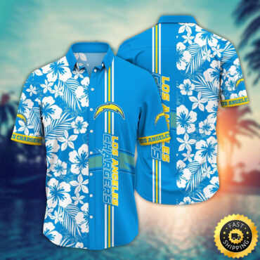 Los Angeles Chargers Hawaii Shirt  Flower Exotic Island Fashion