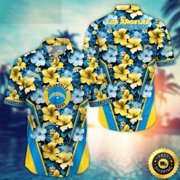 Los Angeles Chargers Hawaii Shirt  Flower Tropical Getaway Shirts
