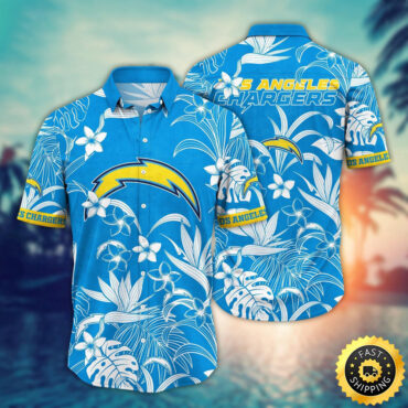 Los Angeles Chargers Hawaii Shirt  Flower Vacation Mood Shirts