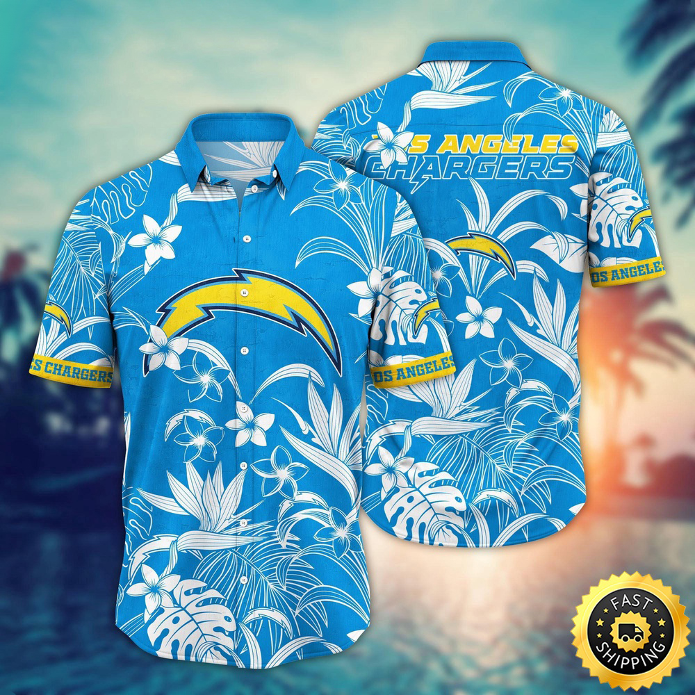 Los Angeles Chargers Hawaii Shirt Flower Vacation Mood Shirts