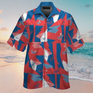 Los Angeles Dodgers Short Sleeve Button Up Tropical Hawaiian Shirt Ver04