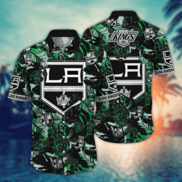 Los Angeles Kings NHL Hawaiian Shirt Straw Hats Aloha Shirt