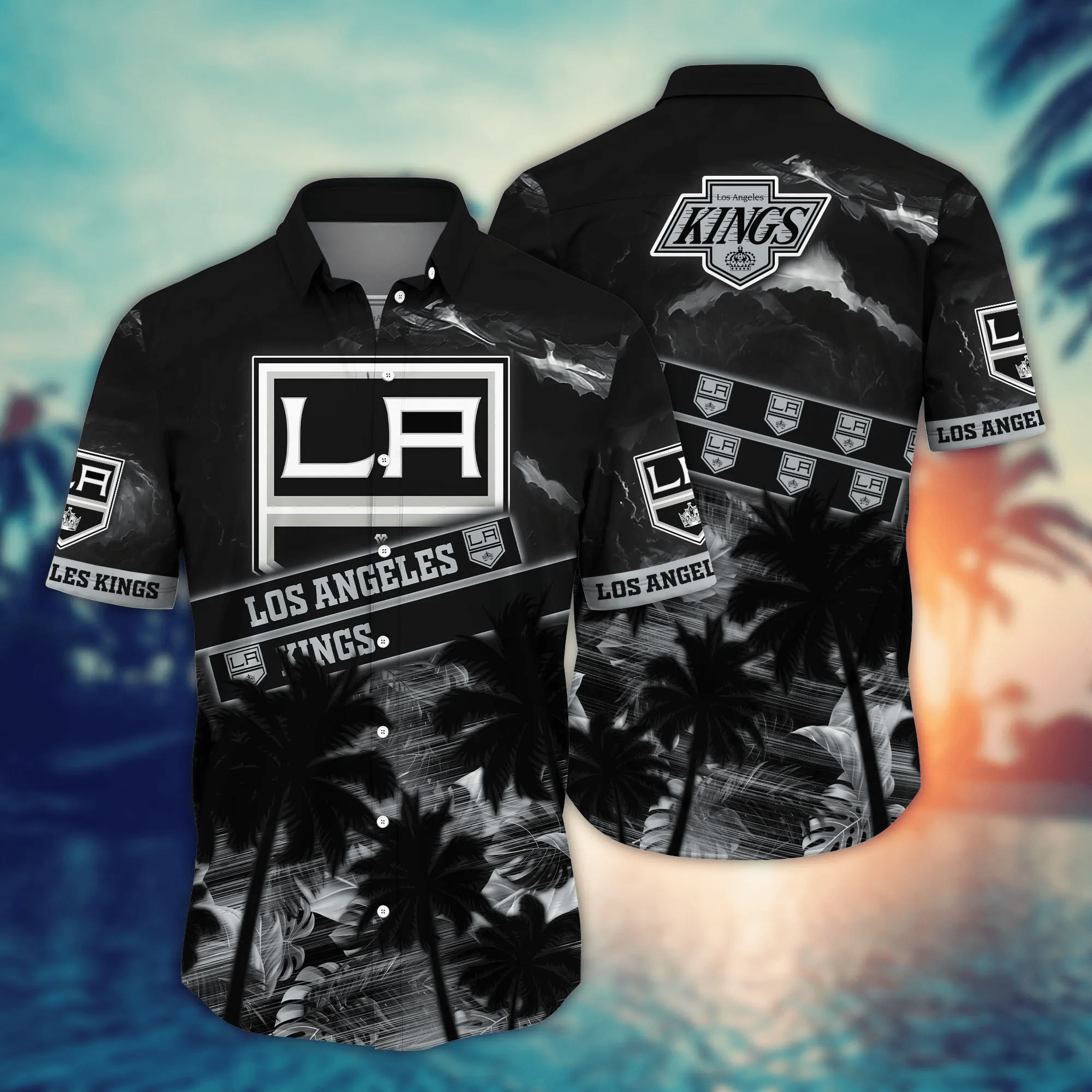 Los Angeles Kings NHL Hawaiian Shirt Tanningtime Aloha Shirt