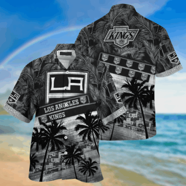 Los Angeles Kings NHL Palm Tree Pattern Hawaii Shirt For Sports Fans Unisex Sport Hawaii Shirt