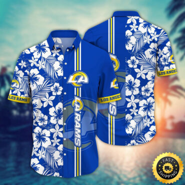 Los Angeles Rams Hawaii Shirt  Flower Exotic Island Fashion