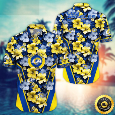 Los Angeles Rams Hawaii Shirt  Flower Tropical Getaway Shirts
