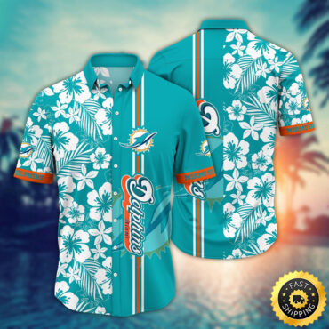 Miami Dolphins Hawaii Shirt  Flower Exotic Island Fashion