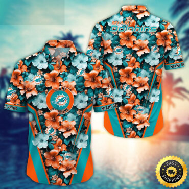 Miami Dolphins Hawaii Shirt  Flower Tropical Getaway Shirts