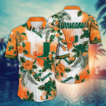 Miami Hurricanes Ncaa Hawaiian Shirt Beach Ballstime Aloha Shirt