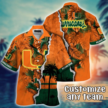 Miami Hurricanes Ncaa Hawaiian Shirt Custom Warmth Aloha Shirt