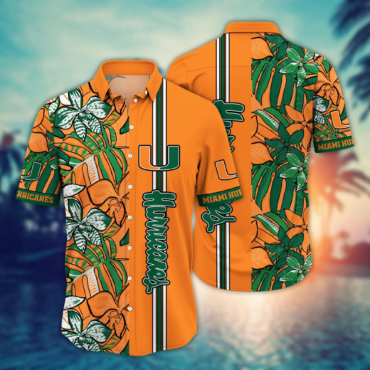 Miami Hurricanes Ncaa Hawaiian Shirt Sunlight Aloha Shirt