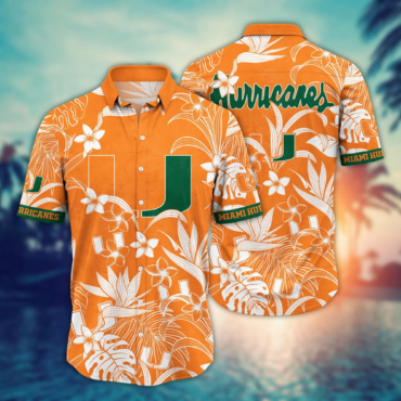 Miami Hurricanes Ncaa Hawaiian Shirt Sunlittime Aloha Shirt