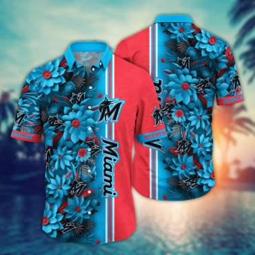 Miami Marlins MLB Hawaiian Shirt Custom Pool Parties Aloha Shirt