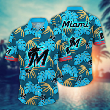 Miami Marlins MLB Hawaiian Shirt Sunrise Aloha Shirt