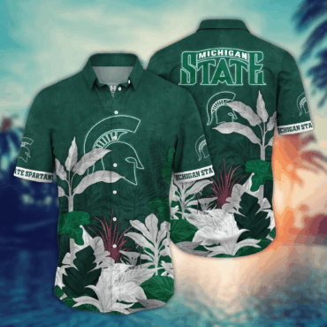Michigan State Spartans Ncaa Hawaiian Shirt July Aloha Shirt