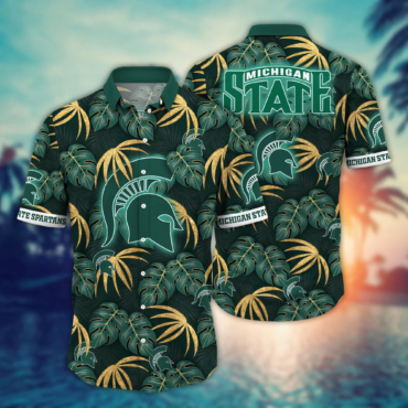 Michigan State Spartans Ncaa Hawaiian Shirt Lush Greenery The World Sport Shirts