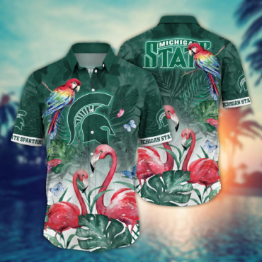 Michigan State Spartans Ncaa Hawaiian Shirt Sunbathe Aloha Shirt