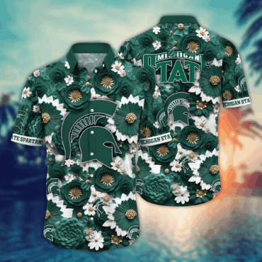 Michigan State Spartans Ncaa Hawaiian Shirt Trending For This Summer Customize Shirt