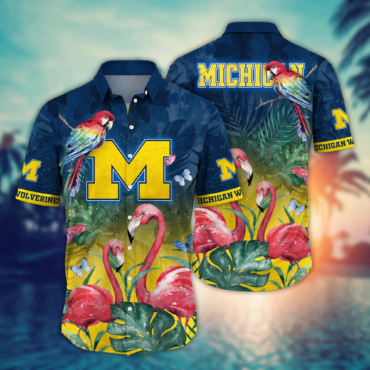 Michigan Wolverines Ncaa Hawaiian Shirt Mosquito Bites Soccer Showdown Shirts