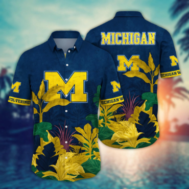 Michigan Wolverines Ncaa Hawaiian Shirt Summery Aloha Shirt