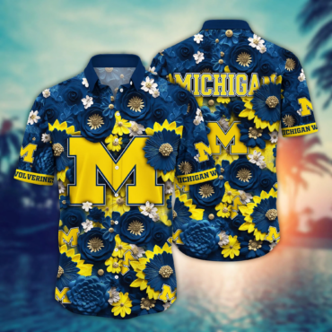 Michigan Wolverines Ncaa Hawaiian Shirt Trending For This Summer Customize Shirt