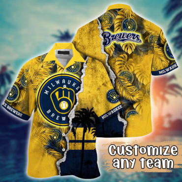 Milwaukee Brewers MLB Hawaiian Shirt Custom Mid Year Aloha Shirt