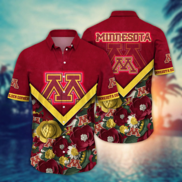 Minnesota Golden Gophers Ncaa Hawaiian Shirt Custom Vacation Spots Aloha Shirt