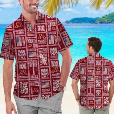 Minnesota Golden Gophers Summer Commemorative Tropical Hawaiian Shirt