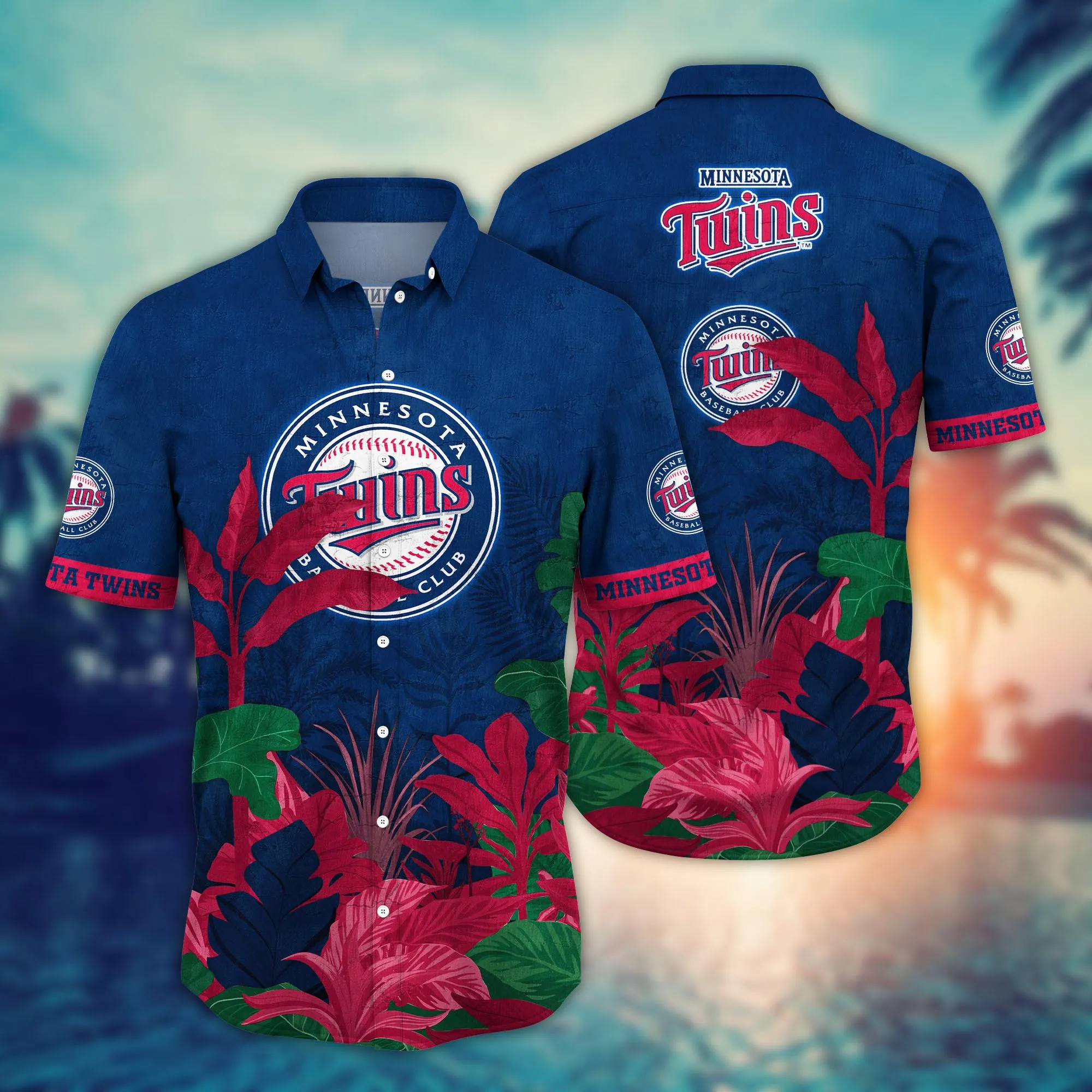 Minnesota Twins MLB Hawaiian Shirt Vacation Spots Aloha Shirt