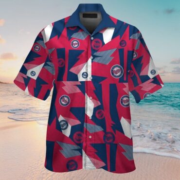 Minnesota Twins Short Sleeve Button Up Tropical Hawaiian Shirt Ver04