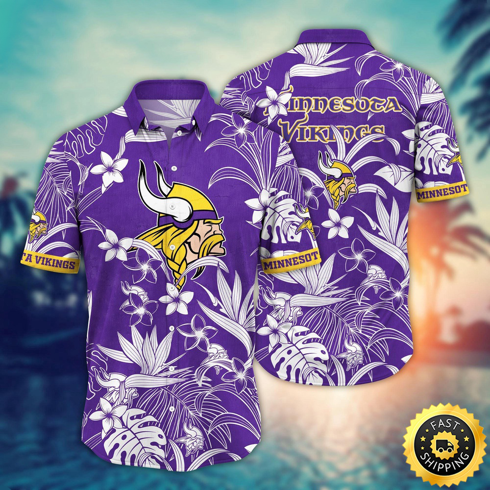 Minnesota Vikings Hawaii Shirt Flower Vacation Mood Shirts