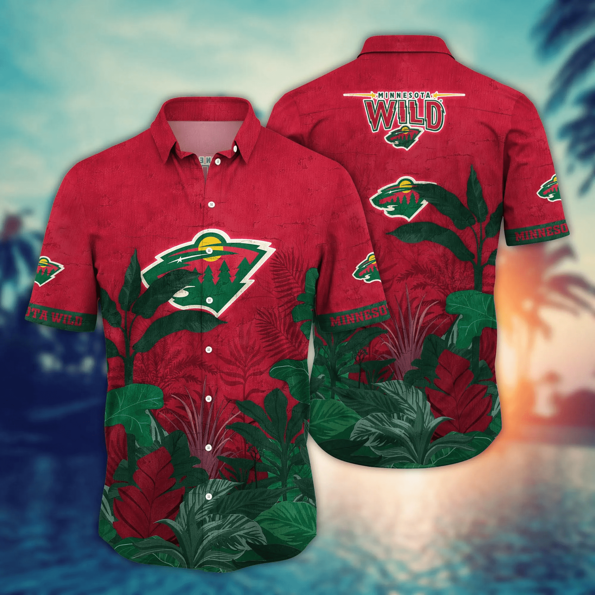 Minnesota Wild NHL Hawaiian Shirt Beach Balls Aloha Shirt