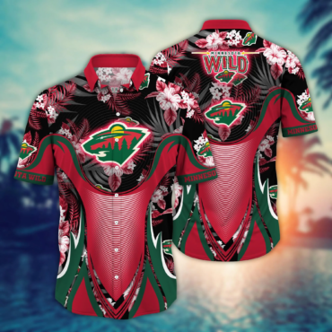 Minnesota Wild NHL Hawaiian Shirt Bikinis Aloha Shirt