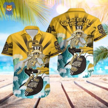 San Diego Padres Grateful Dead Hawaiian Shirt