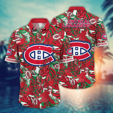 Montreal Canadiens NHL Hawaiian Shirt Break Aloha Shirt