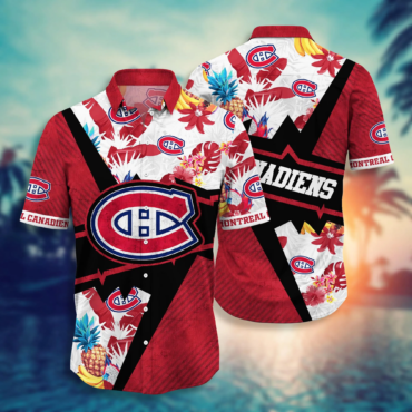 Montreal Canadiens NHL Hawaiian Shirt Heatwave Aloha Shirt