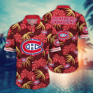 Montreal Canadiens NHL Hawaiian Shirt Summery The Beautiful Game Shirts