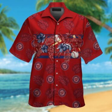 Washington Nationals Hawaiian Tropical Short Sleeve Shirt